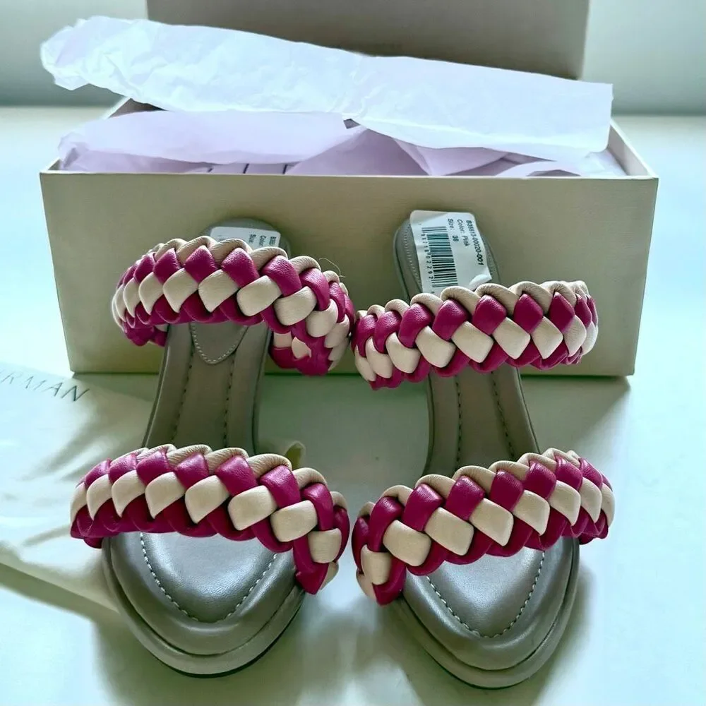 NWT Alexandre Birman Francis 90MM Leather Sandals. Size: 36 (USA size 6)